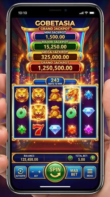 Screenshot antarmuka aplikasi gobetasia yang modern.